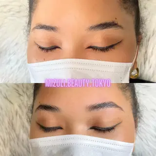アイブロウ Mizuliネイル 眉毛メイクのサロンのネイルデザイン