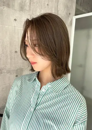 ミディアム カラー 錦 茉李 @lm.mari03のヘアスタイル