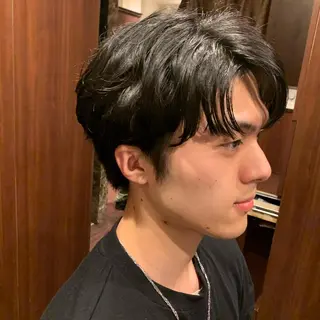 ショート パーマ メンズ プレミアムバーバー新宿店所属・新宿駅近！ 💈口コミ多数✨のヘアスタイル