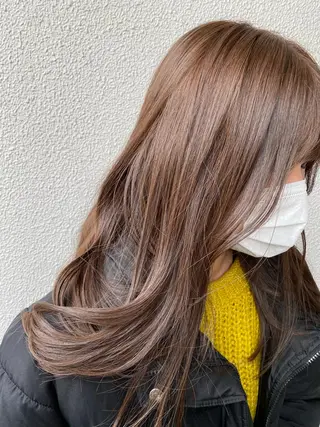 ロング カラー 柳澤 和也のヘアスタイル