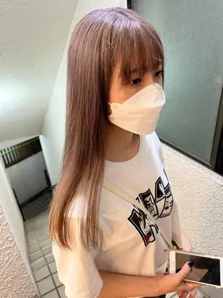 セミロング カラー niconail 千歳烏山店所属・niconail 🧣ayu 📍烏山のネイルデザイン