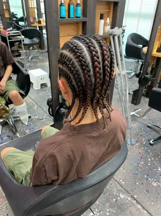 ショート ヘアアレンジ Lehua   (レフア)所属・MEI/ブレイズ/ コーンロウ/茅ヶ崎のヘアスタイル