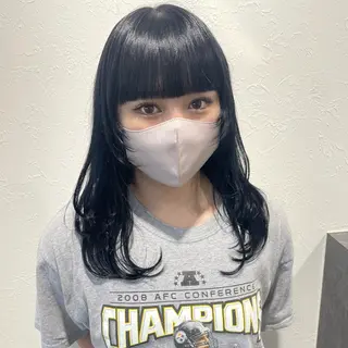 セミロング カラー IwAsh  大和駅店所属・shiho .のヘアスタイル