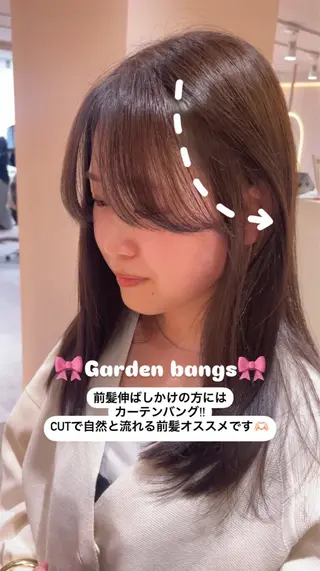 ロング カラー sand yokohama所属・ほの/ボブ/透明感カ ラー/レイヤーカットのヘアスタイル