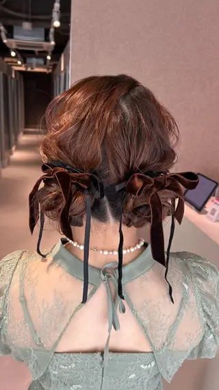 ヘアアレンジ YUKI🎀透明感 カラー/暗髪艶カラーのヘアスタイル
