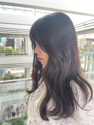 セミロング 園田 渉 ◤SHIKIO◢のヘアスタイル