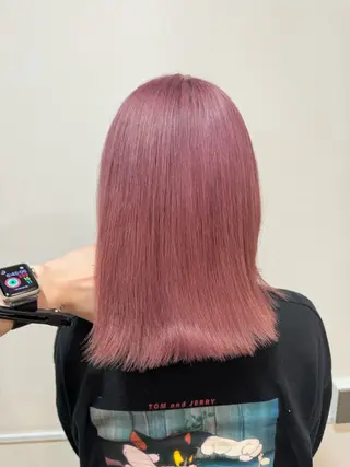 ミディアム カラー 聖斗 /ハイトーン/パーマのヘアスタイル