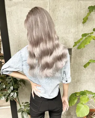 ロング カラー ヘアアレンジ TATSUYA アートディレクターのヘアスタイル