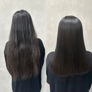 ロング パーマ 髪質改善🍏縮毛矯正 /ブリーチ矯正岡部のヘアスタイル
