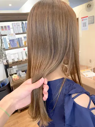 ロング カラー 髪質改善/ブリーチ 田代 龍我のヘアスタイル