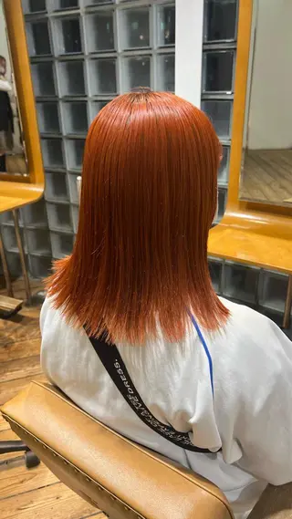 ミディアム カラー カット/パーマモデル 募集🩵　yukaのヘアスタイル