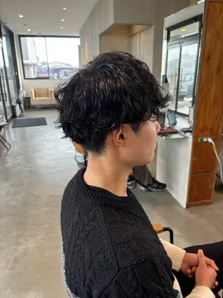 パーマ メンズ 小木曽 里華のヘアスタイル
