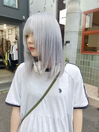 セミロング カラー SHO 👻原宿 /艶カラーのヘアスタイル