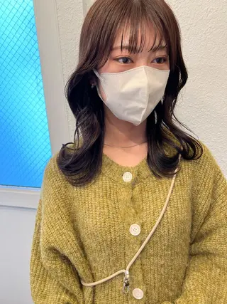 ミディアム 名駅/艶韓国風ヘア miyabiのヘアスタイル