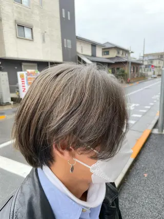 ショート カラー メンズ デザインカラー🏝️ 須賀汐音のヘアスタイル