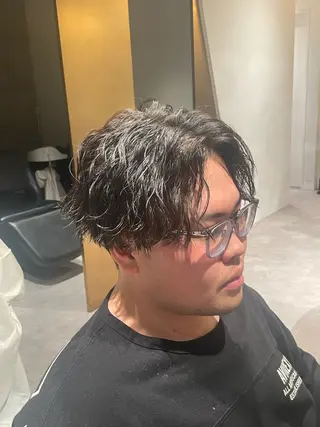 パーマ メンズ 無料ショートモデル 募集中❗️秋山ひらいのヘアスタイル