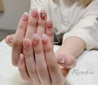 ネイル うる艶♡透明感ネイル Rirashiaのネイルデザイン