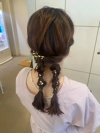 ヘアアレンジ 艶カラー🌸アレンジ 🌹Sally🕊️のヘアスタイル