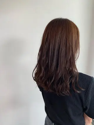 セミロング カラー 中島 直哉のヘアスタイル