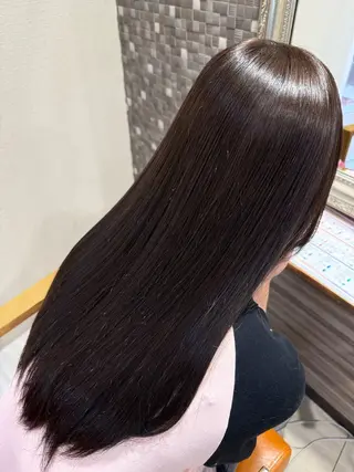 ロング カラー まとまらない髪に🌼 髪質改善｜長島 彩瑛のヘアスタイル