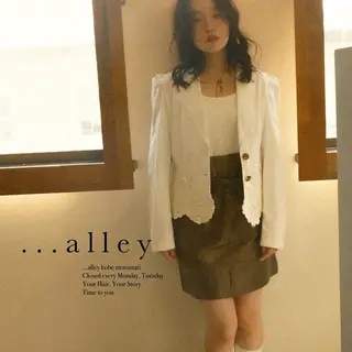 セミロング パーマ ...alley/Dreap所属・パーマ/透明感カラー ショート/レイヤーのヘアスタイル
