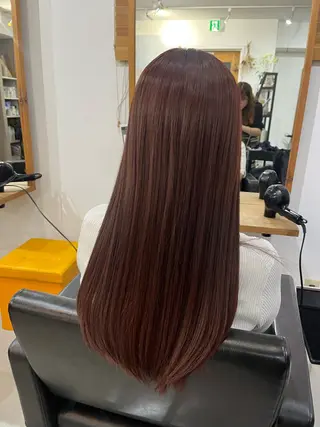 ロング カラー ✨🎨ブリーチなし 透明感カラー✨美友のヘアスタイル