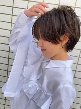 ショート カラー ショート、ボブ シマダマサトのヘアスタイル