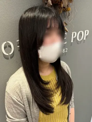 セミロング 巻ける美髪矯正/ 韓国ヘア/yutaのヘアスタイル