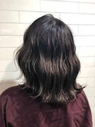 ミディアム 🤍髪質改善➕透明感 カラー🤍川上葵のヘアスタイル