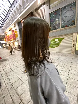 セミロング nico🏁 rihoのヘアスタイル