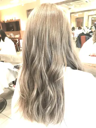 ロング カラー パーマ ヘアアレンジ 増子 幹樹のヘアスタイル