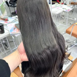 ロング カラー ヘアアレンジ ブリーチなしカラー /ベージュ/安形翔のヘアスタイル