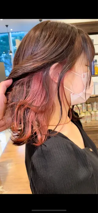 ミディアム カラー 髪質改善/ブリーチ 田代 龍我のヘアスタイル