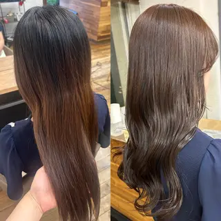 ロング カラー たにおか まなかのヘアスタイル