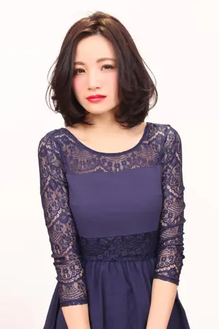 ショート ミディアム カラー パーマ 青木 茂樹⭐️ 透明感カラーのヘアスタイル