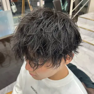ショート パーマ メンズ メンズパーマ 💈後閑和真💈のヘアスタイル
