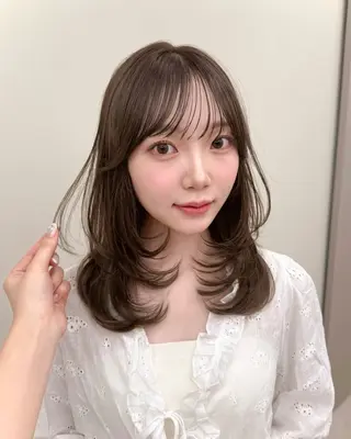 ミディアム sora/レイヤー/ 似合わせカット🎀のヘアスタイル