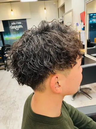 パーマ メンズ メンズ特化/パーマ/ フェードWATARUのヘアスタイル