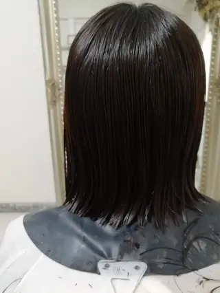 ミディアム カラー ヘアアレンジ See by merのマツエク・マツパデザイン