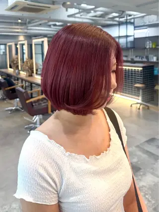 ミディアム カラー 🫧透明感カラー🫧 kokoro🐣🎀のヘアスタイル