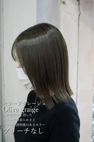 カラー ✨ブリーチなし透明感 カラー✨松村 潤のヘアスタイル