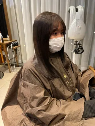 セミロング 六本木縮毛矯正/髪質 改善/LOANA鈴木のヘアスタイル