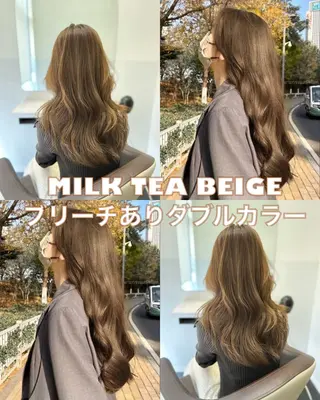 ロング カラー IVE所属・ブリーチなし🤍 渋谷／原島杏奈のヘアスタイル