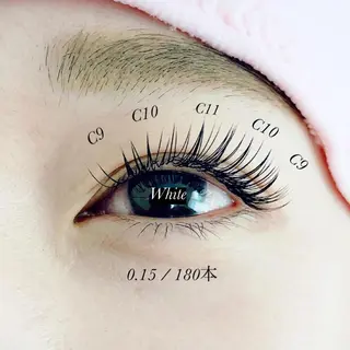 マツエク・マツパ White/マツエク /まつパ/耳つぼのマツエク・マツパデザイン