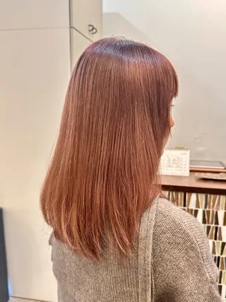 セミロング カラー 村上 滉弥のヘアスタイル