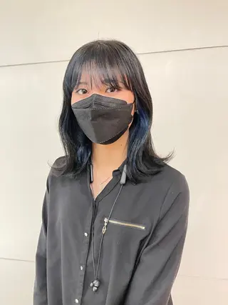 ミディアム カラー 透明感カラー/艶髪/ エクステ/HIROのヘアスタイル