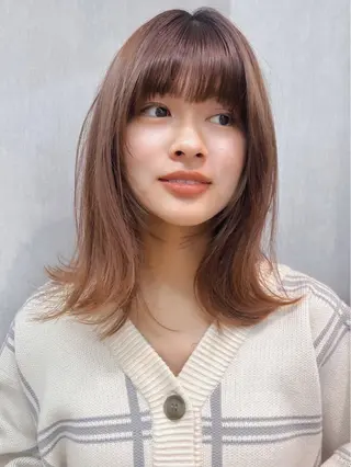 ミディアム 飯田橋神楽坂＊個室 髪質改善hitomiのヘアスタイル