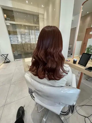 ミディアム カラー 艶カラー特化💎 梅村晋平のヘアスタイル