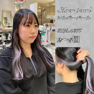 ロング カラー パーマ ヘアアレンジ メンズ キッズ ネイル マツエク・マツパ アイブロウ 《褒められる》 透明感カラー/小嶋のヘアスタイル