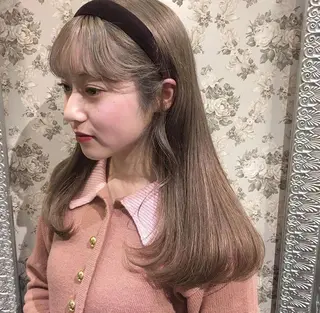 ロング カラー ヘアアレンジ mizu kiのヘアスタイル